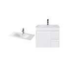 Luna 60 alsó fürdőszoba bútor mosdóval fehér
