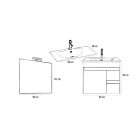 Luna Prime 60 komplett fürdőszobabútor