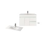 Luna 80 alsó fürdőszoba bútor mosdóval fehér