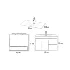 Luna 80 komplett fürdőszobabútor