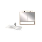 Luna 80 komplett fürdőszobabútor, Sonoma tölgy-Fehér