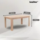 Leon 6+1 étkező garnitúra sonoma tölgy-fekete