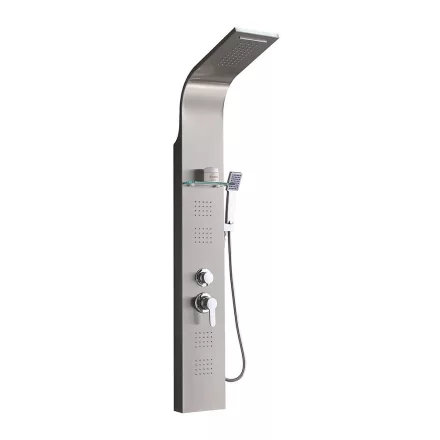 Leziter Alegro hidromasszázs zuhanypanel, inox