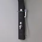Alegro Black hidromasszázs zuhanypanel, rozsdamentes acél