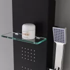 Alegro Black hidromasszázs zuhanypanel, rozsdamentes acél