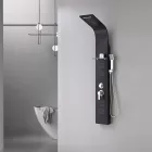 Leziter Alegro hidromasszázs zuhanypanel, matt fekete