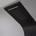 Leziter Alegro hidromasszázs zuhanypanel, matt fekete