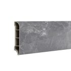 Vinyl SPC padlószegély Fjord márvány mintás sötét szürke 2400x60x12 mm