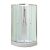 Marco White II 80x80 cm íves fehér hátfalas zuhanykabin zuhanytálcával