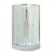 Marco White II 90x90 cm íves fehér hátfalas zuhanykabin zuhanytálcával
