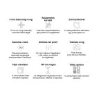 Marco White II 90x90 cm íves fehér hátfalas zuhanykabin zuhanytálcával