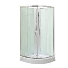 Marco White II 90x90 cm íves fehér hátfalas zuhanykabin zuhanytálcával