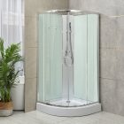 Marco White II 90x90 cm íves fehér hátfalas zuhanykabin zuhanytálcával