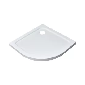   Slim íves alacsony akril zuhanytálca 80x80 cm, 5,5 cm magas