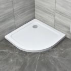 Slim íves alacsony akril zuhanytálca 80x80 cm, 5,5 cm magas