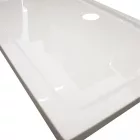 Slim aszimmetrikus alacsony akril zuhanytálca 80x100 cm, 5,5 cm magas