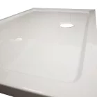 Slim aszimmetrikus alacsony akril zuhanytálca 80x100 cm, 5,5 cm magas