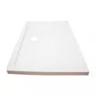 Slim aszimmetrikus alacsony akril zuhanytálca 80x120 cm, 5,5 cm magas