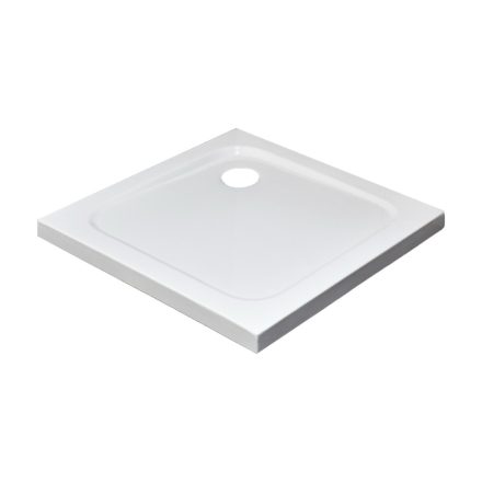 Slim szögletes alacsony akril zuhanytálca 90x90 cm, 5,5 cm magas