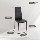 Tino NOVA Étkezőszék, fekete színben
