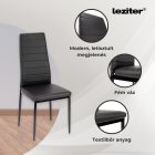 Tino NOVA Étkezőszék, fekete színben