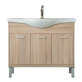   Nerva 105 cm-es bútorhoz alsószekrény, mosdóval, Sonoma tölgy