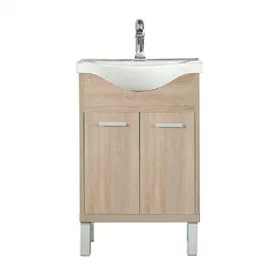   Nerva 55 cm-es bútorhoz alsószekrény, mosdóval, Sonoma tölgy