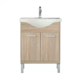   Nerva 65 cm-es bútorhoz alsószekrény, mosdóval, Sonoma tölgy