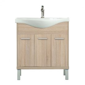   Nerva 75 cm-es bútorhoz alsószekrény, mosdóval, Sonoma tölgy