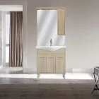 Nerva 75 cm-es tükrös felsőszekrény, Sonoma tölgy
