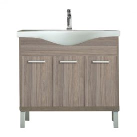   Nerva 85 cm-es bútorhoz alsószekrény, mosdóval, Rauna szil