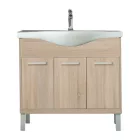 Nerva 85 cm-es bútorhoz alsószekrény, mosdóval, Sonoma tölgy