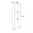 Nerva 60 magas szekrény 4 ajtóval, 2 fiókkal, sonoma tölgy