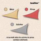 Rana napvitorla háromszög alakú 3x3x3 m bézs