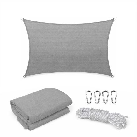 Rana napvitorla négyszög alakú 3x4 m szürke