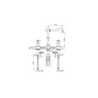 Cseke BRONTEE arany beépíthető kétkaros kerámiabetétes mosogató csaptelep