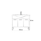 Nerva 105 komplett fürdőszobabútor, Rauna szil