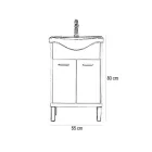 Nerva 55 komplett fürdőszobabútor, Sonoma tölgy