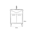 Nerva 65 komplett fürdőszobabútor, Sonoma tölgy