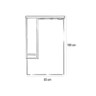 Nerva 65 komplett fürdőszobabútor, Sonoma tölgy