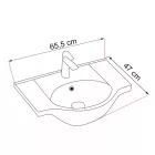 Nerva 65 komplett fürdőszobabútor, Sonoma tölgy