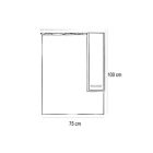 Nerva 75 komplett fürdőszobabútor