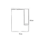 Nerva 75 komplett fürdőszobabútor, Sonoma tölgy