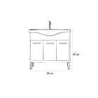 Nerva 85 komplett fürdőszobabútor, Rauna szil