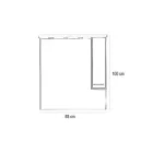 Nerva 85 komplett fürdőszobabútor, Sonoma tölgy