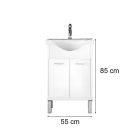 Nerva Prime 55 komplett fürdőszobabútor