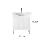 Nerva Prime 75 komplett fürdőszobabútor