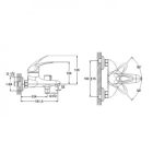 Zegor króm fali egykaros kerámiabetétes kádtöltő csaptelep zuhanyszettel NHK3-A048