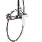 Zegor NOG16-A134 króm kádtöltős zuhanyrendszer, kör alakú esőztetővel és zuhanyfejjel