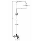 Zegor NOG16-A134 króm kádtöltős zuhanyrendszer, kör alakú esőztetővel és zuhanyfejjel